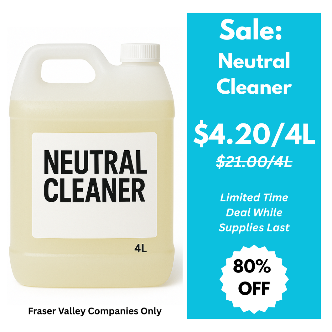 $4.20 Neutral Cleaner (4L) – Pickup Only [Full Price $21, 80% Off]