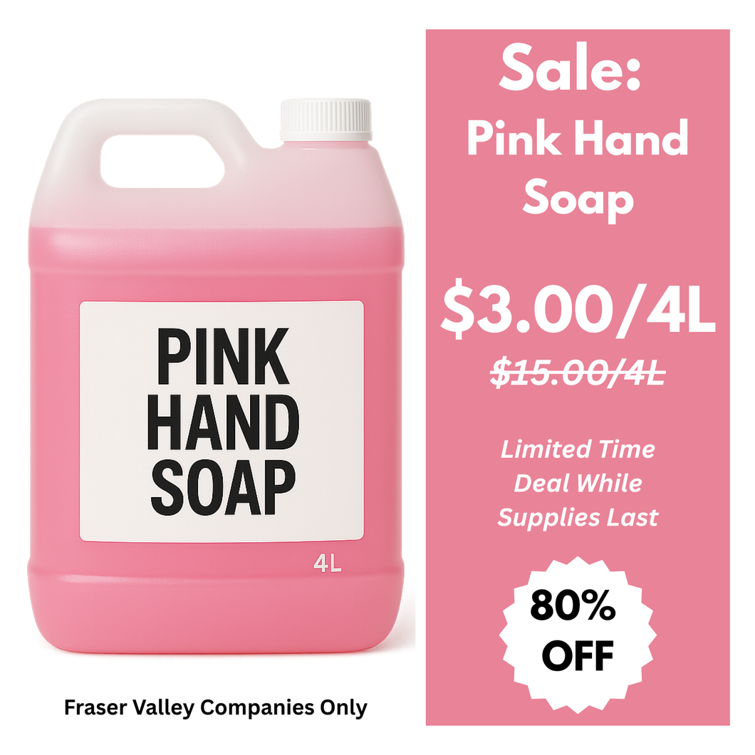 $3 Pink Hand Soap (4L) – Pickup Only [Full Price $15, 80% Off]