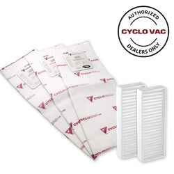 VACUUM BAG, 3+2 PK CYCLO VAC GX5010/7010 HEPA TYPE OEM