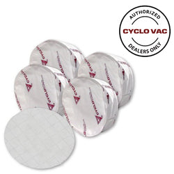 VACUUM BAG, 4 PK CYCLO VAC GS70 PLUS FILTER HEPA TYPE OEM