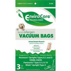 VACUUM BAG, 3 PK KENMORE 5069, 50501 & TYPE O & U HEPA TYPE