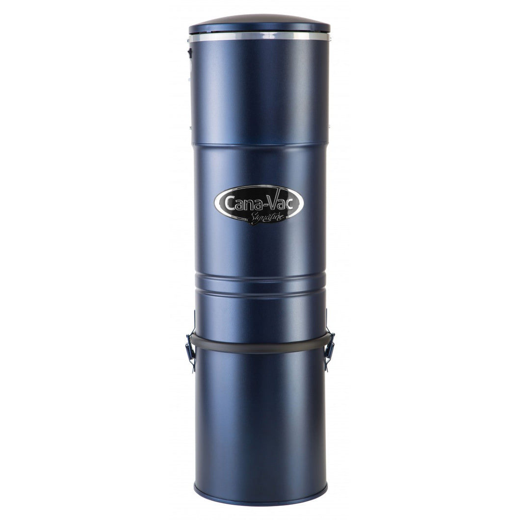 Central Vacuum - Canavac - Signature LS690 - Silent - 566 Airwatts - 5 gal (19 L) Tank Capacity - Wall Mount Bracket - HEPA bag and Filter