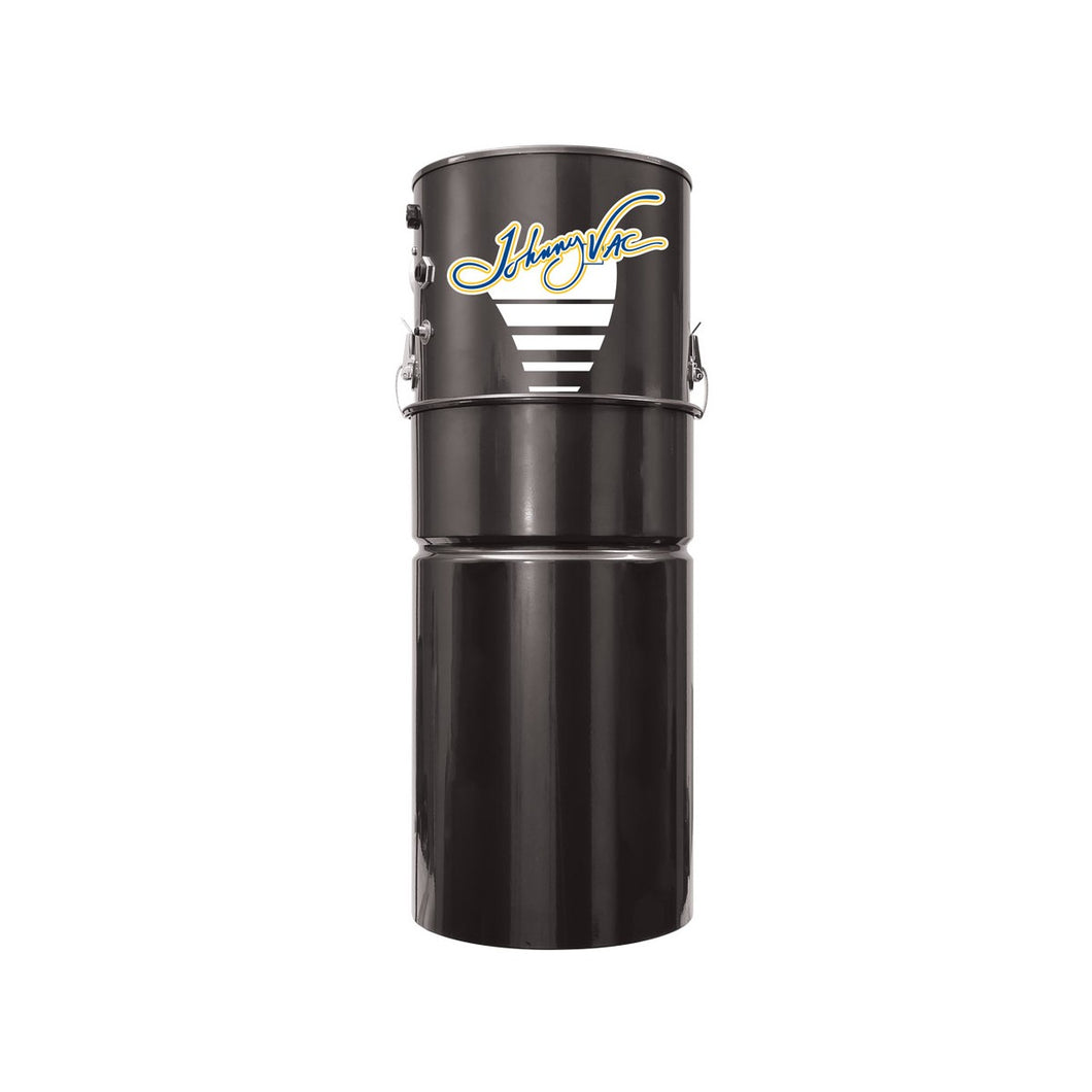 Central Vacuum Johnny Vac - ASP140 - Silent - 700 Airwatts - 7 gal (26,5 L) Tank Capacity - Wall Mount Bracket - HEPA Bag - HEPA Fibrotex Filter