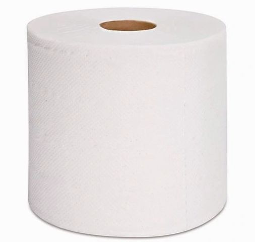 Hardwound Towel Trim-Cut White R. Towel, 8